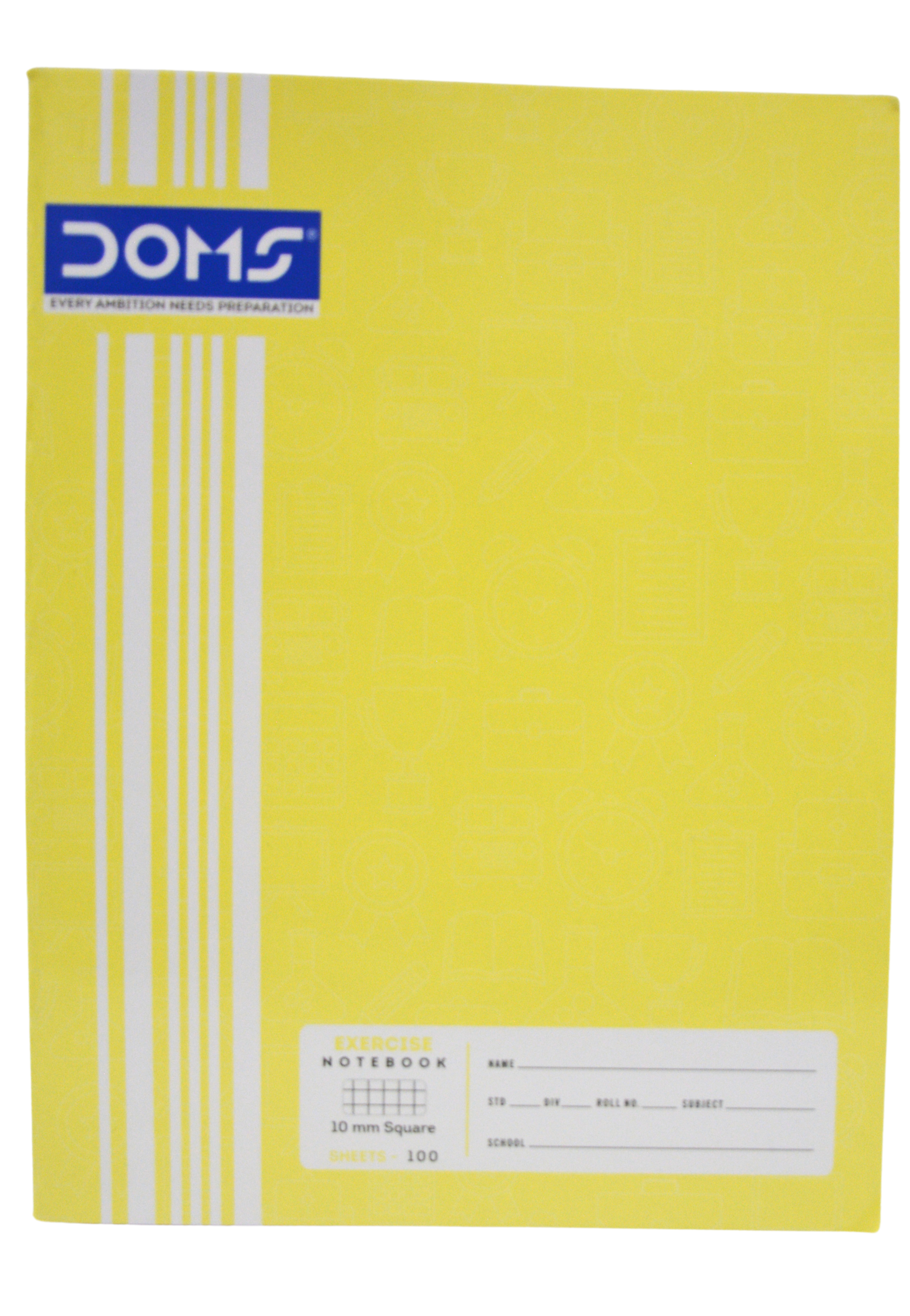 DOMS EXERCISE BOOK 10MM 100SHT A5 7085
