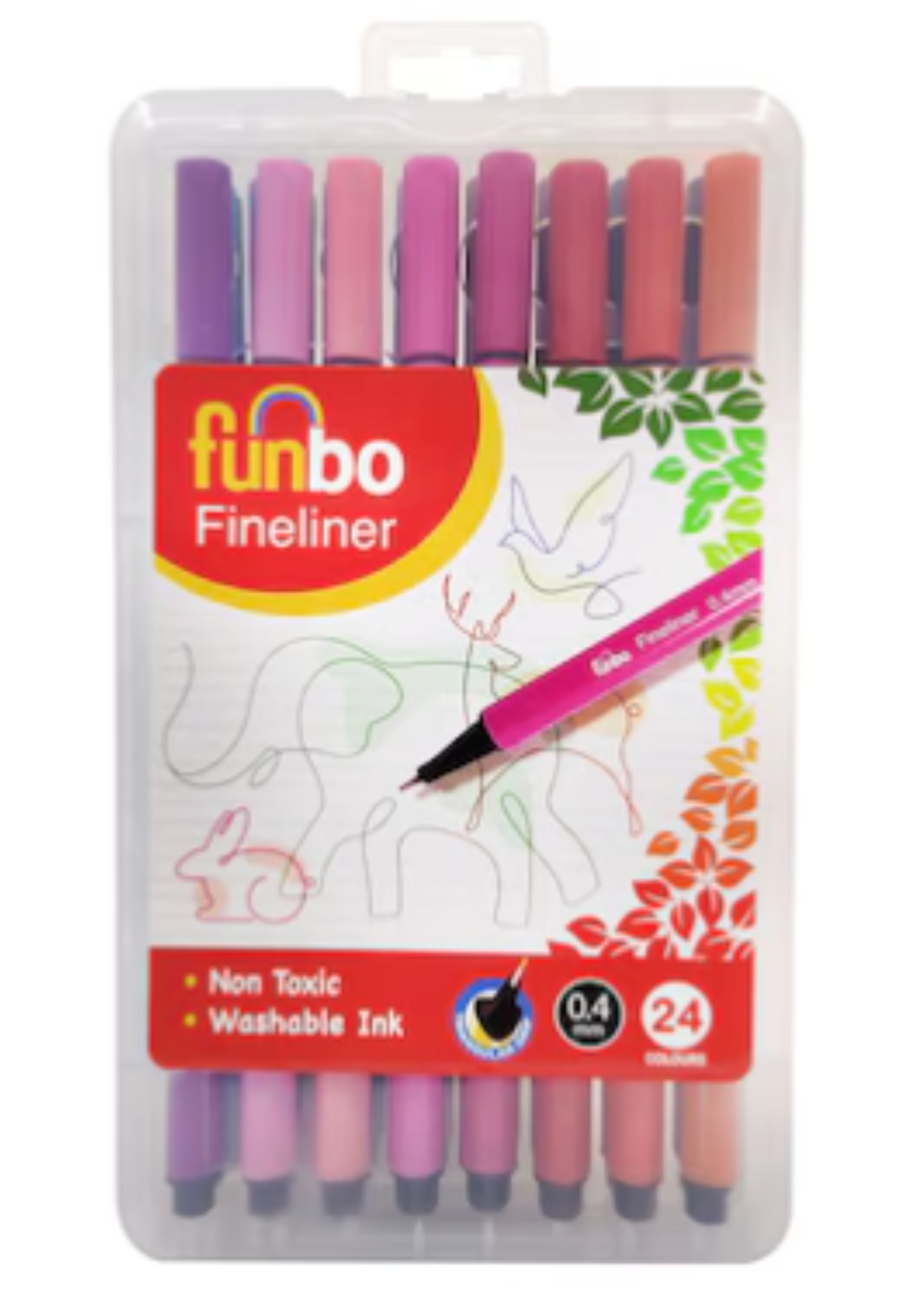 FUNBO FINE LINER TRI SET 24COLORS