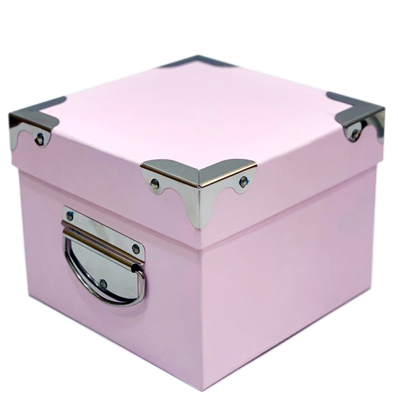 SQUARE GIFT BOX PLAIN DESIGN PINK-5