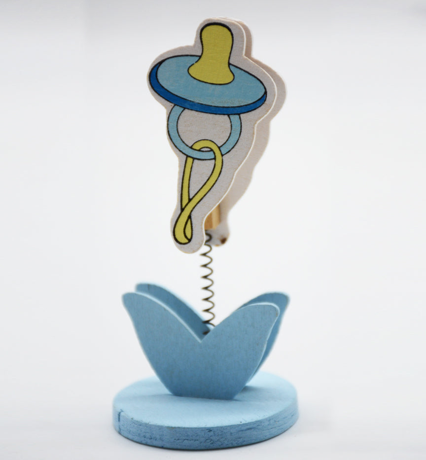 WOODEN DECO CLIP W/ BABY ACC