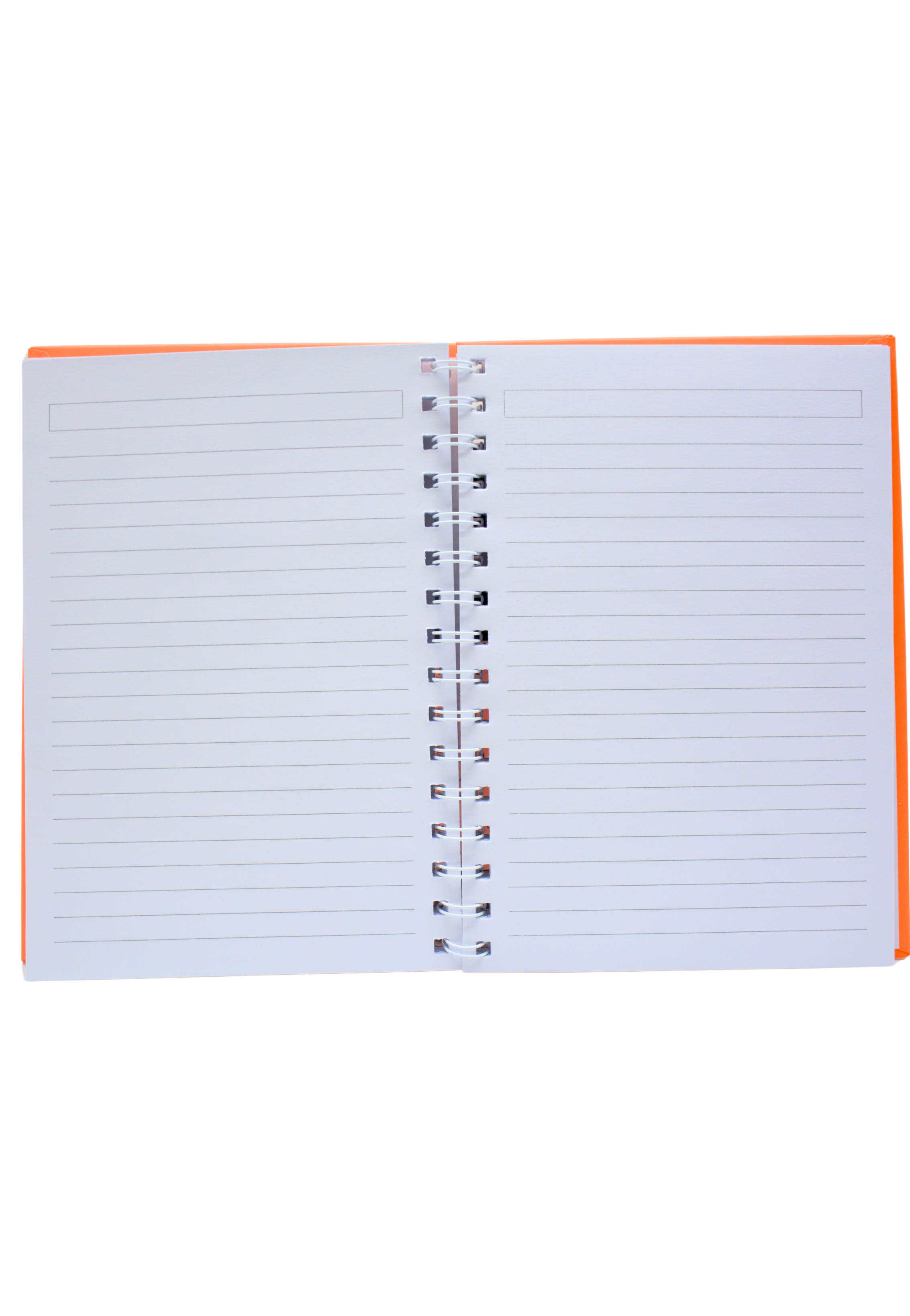 HARD COVER PLAIN SPIRAL 1LINE NOTEBOOK 80PAGE A5 ORANGE