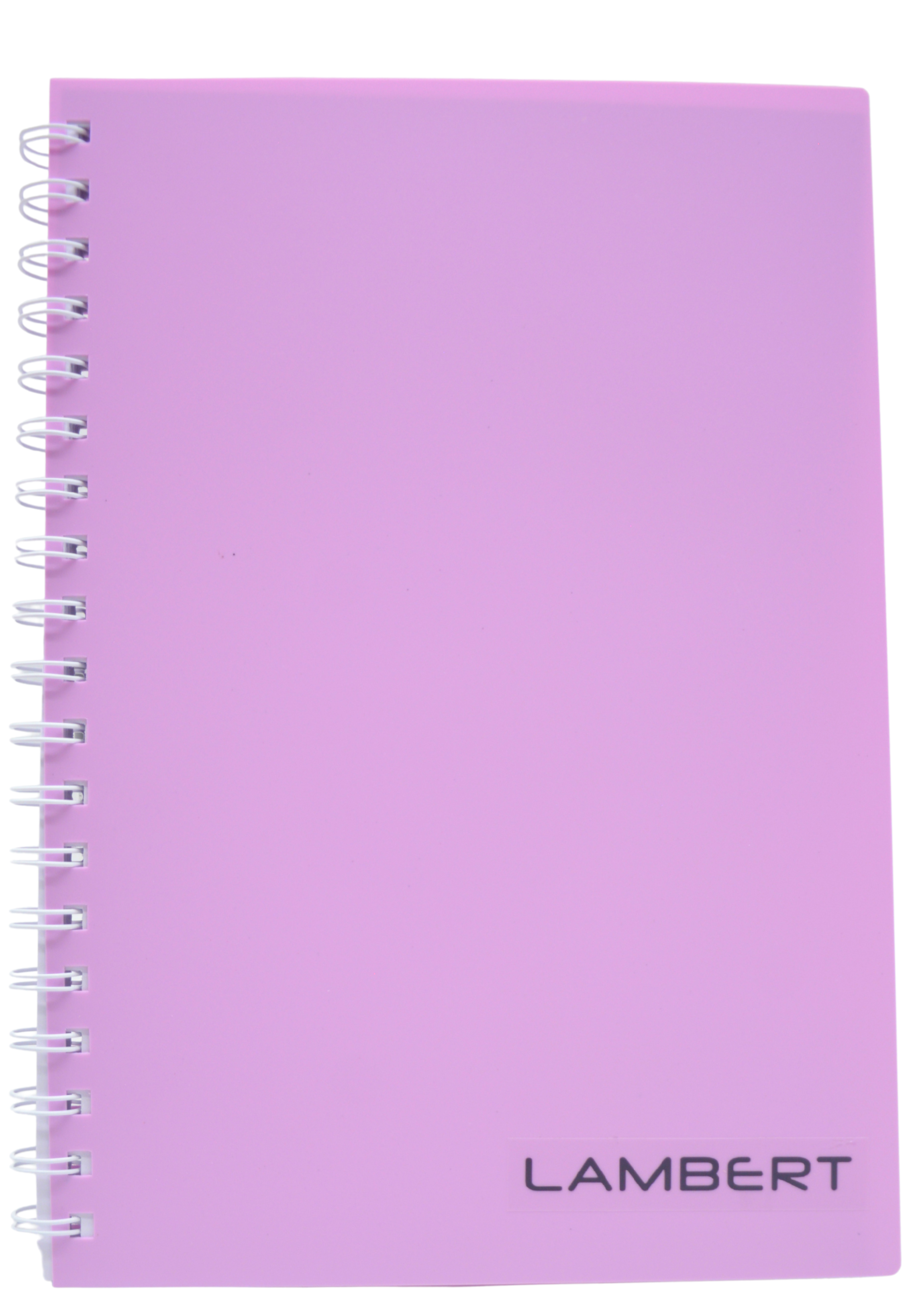 LAMBERT PP COVER SPIRAL 1LINE NOTE BOOK B5 100SH PLAIN-PURPLE