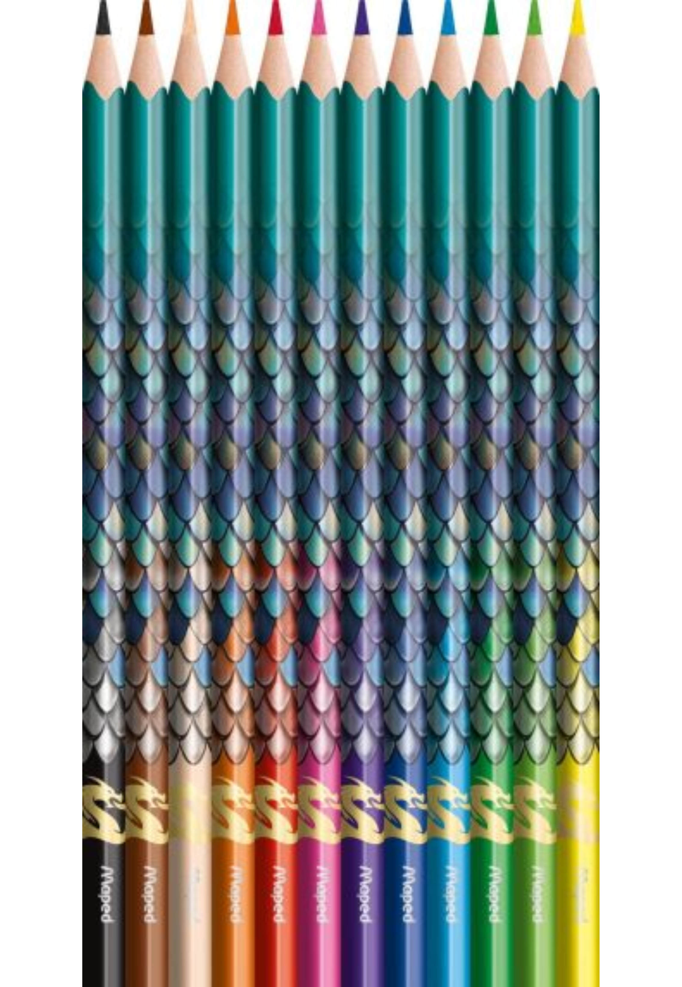 MAPED COLOR PENCILS DRAGON 12COLORS PACK