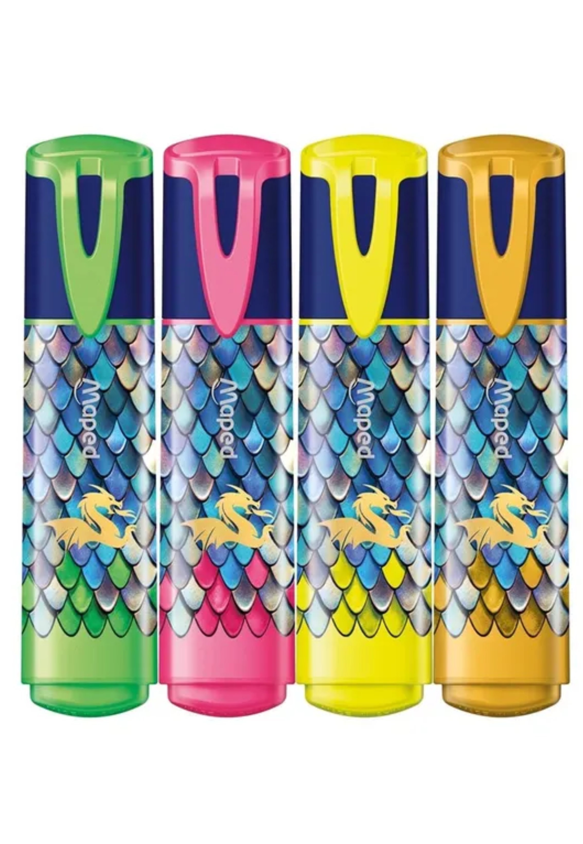 MAPED DRAGON HIGHLIGHTERS 4PCS PACK