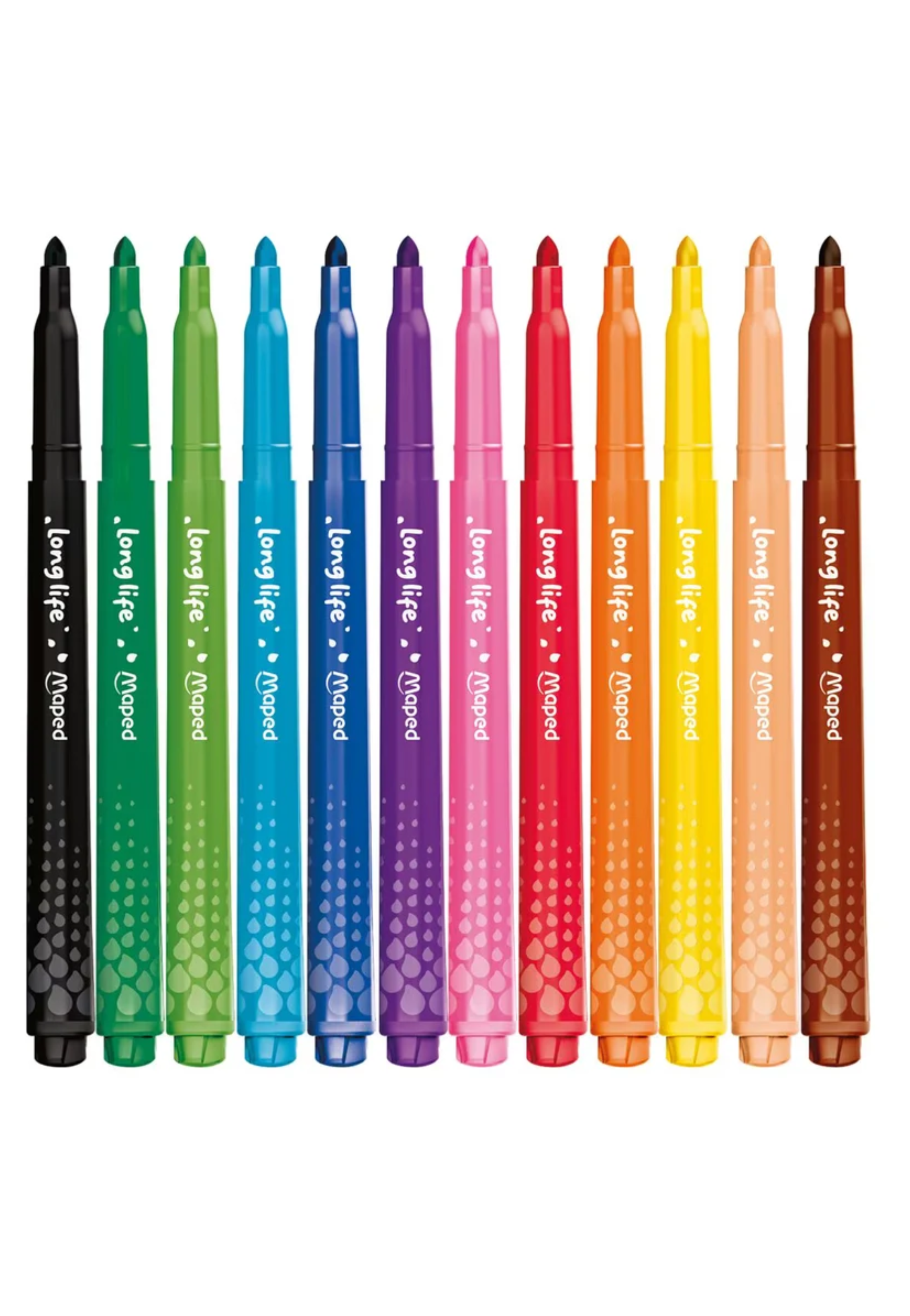 MAPED FELT PEN LONGLIFE 12COLORS PACK