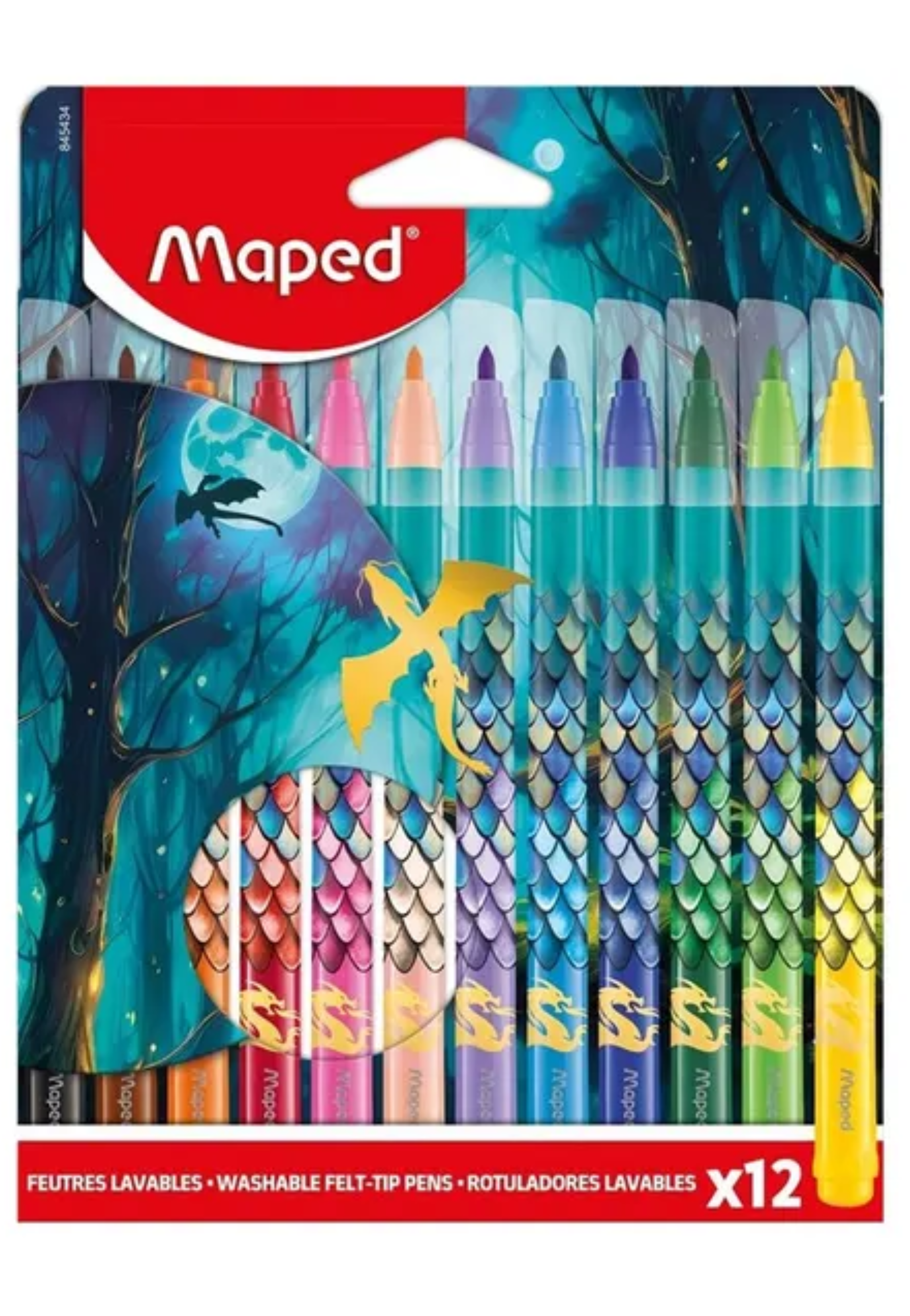 MAPED FELT TIP PEN DRAGON 12COLORS PACK