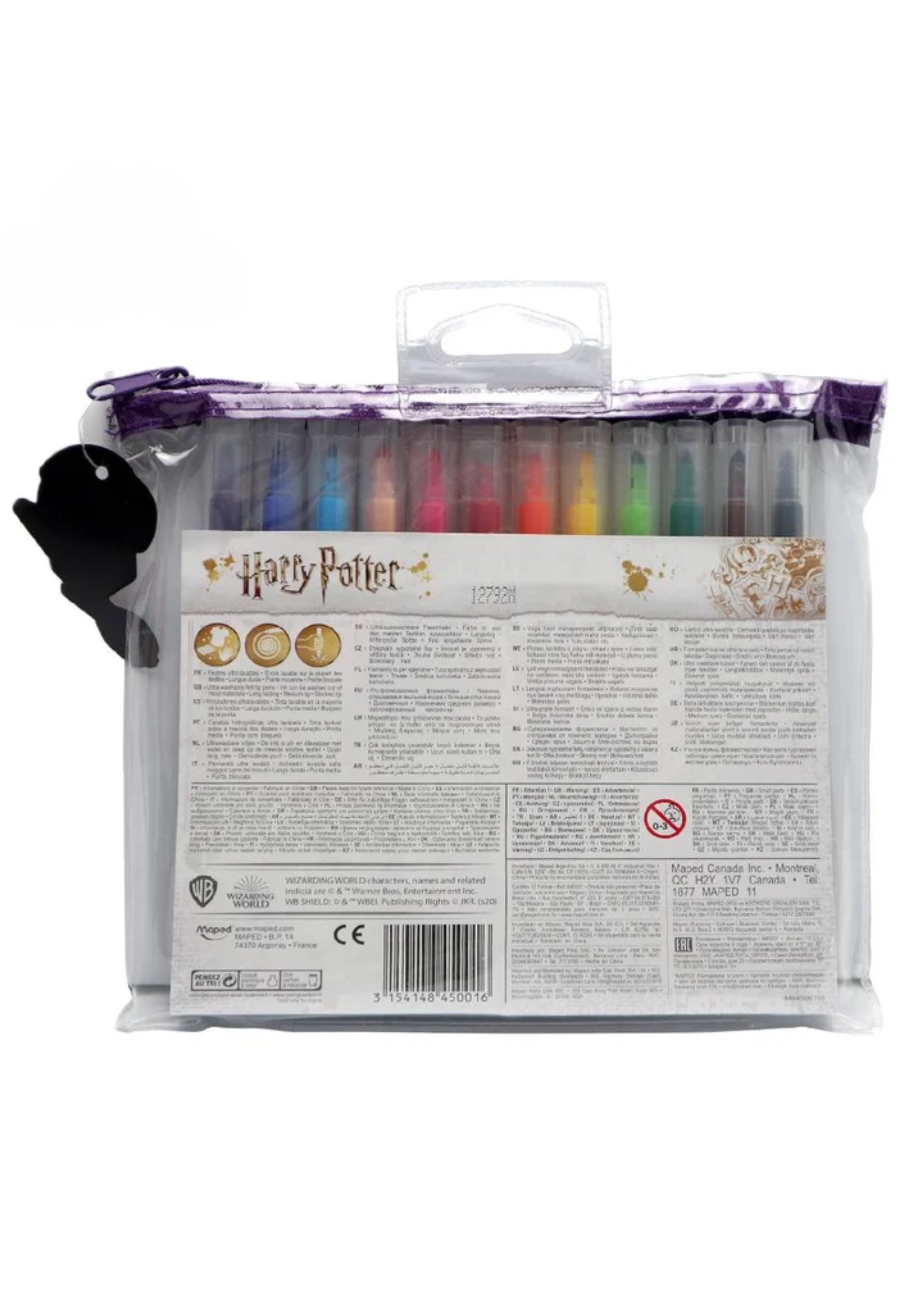 MAPED FELT TIPS PENS HARRY POTTER 12COLORS SET