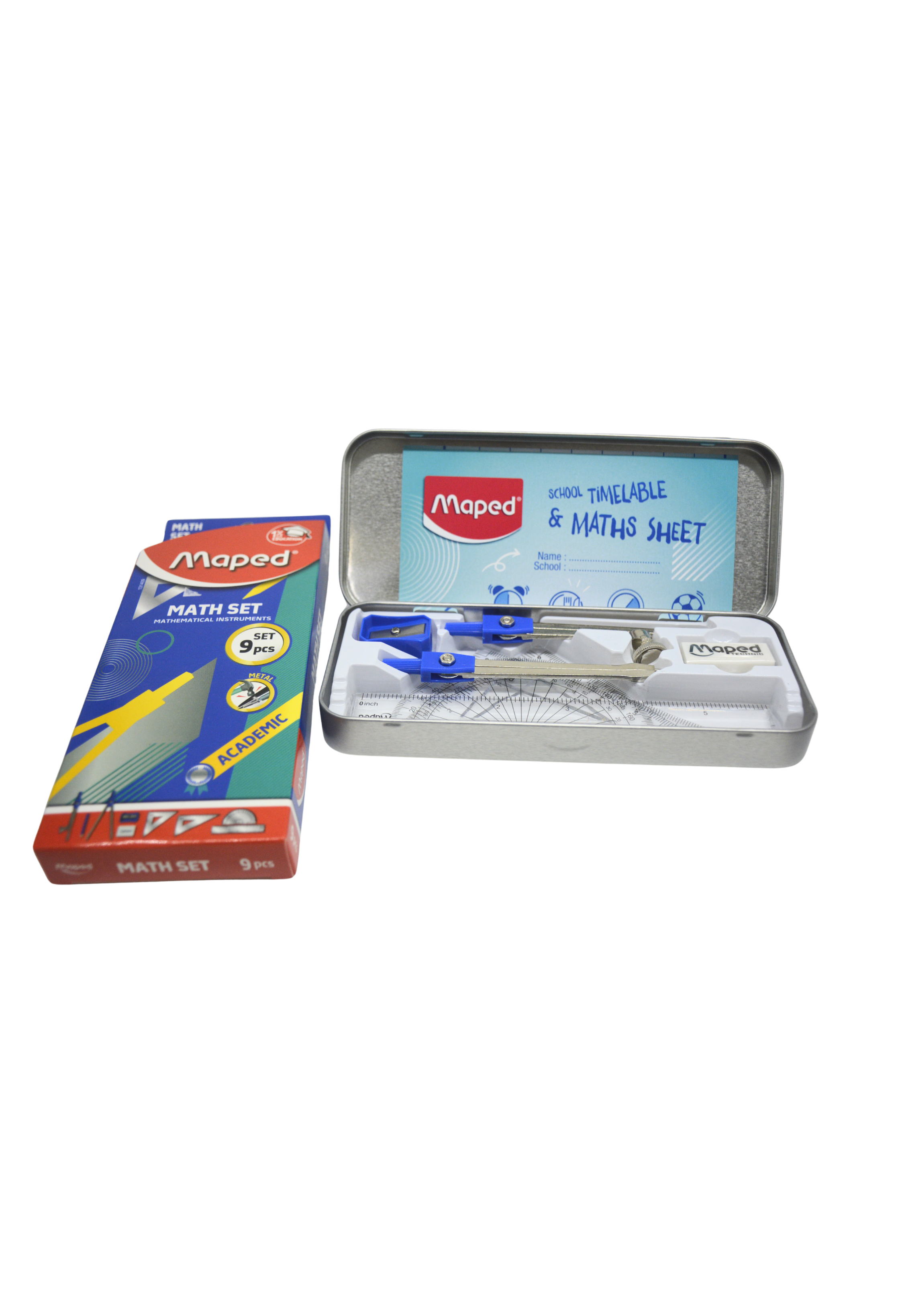 MAPED MATH SET STUDY GEOMETRY ACCESS 9PCS SET
