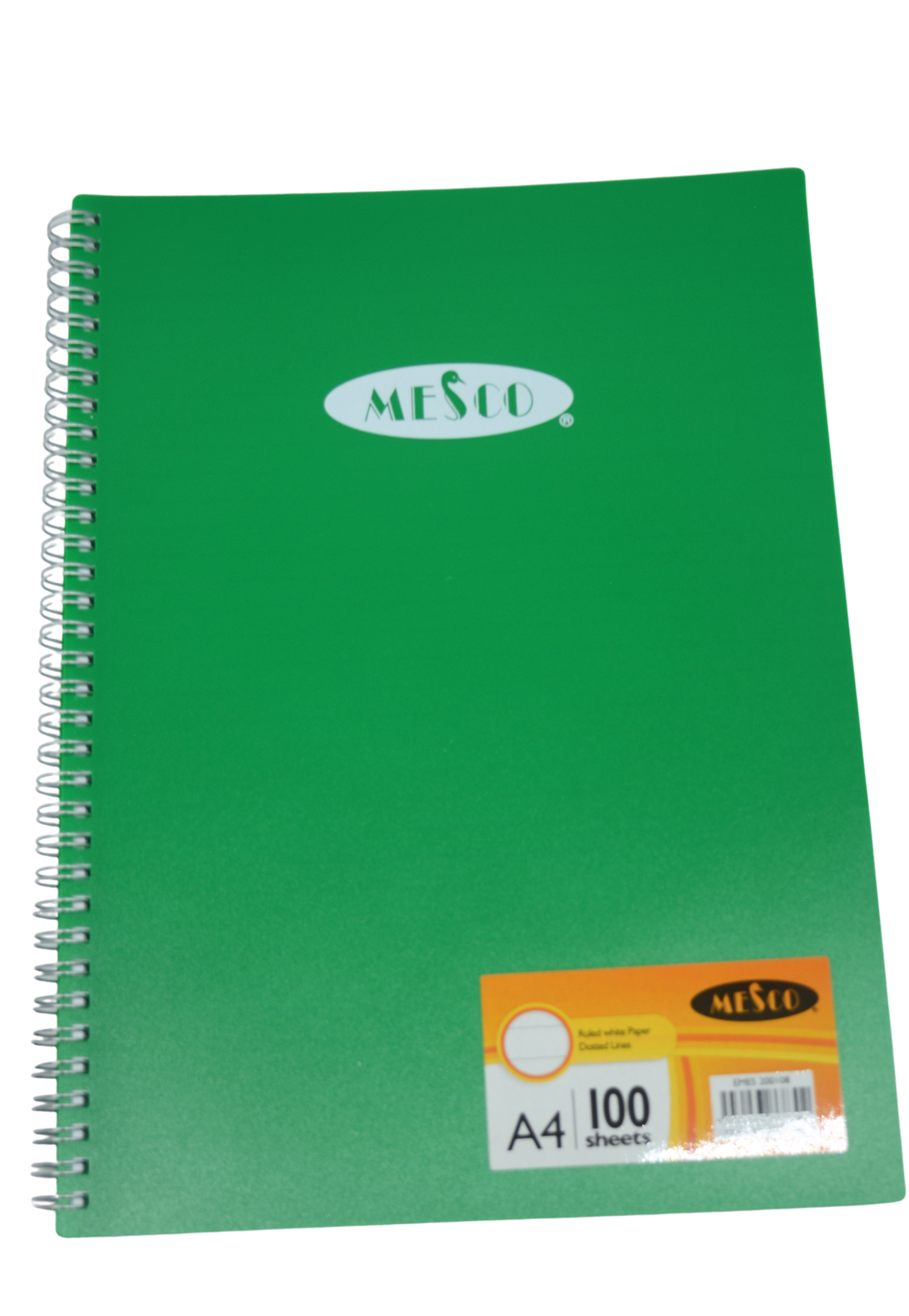 MESCO PP COVER SPIRAL NOTEBOOK 100SHT A4-ASSTD