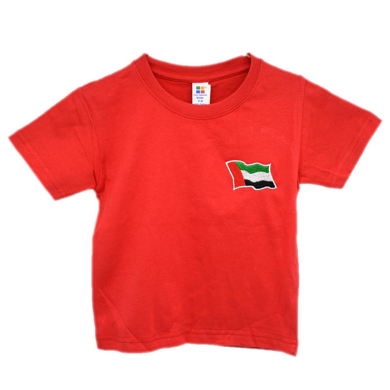 UAE NEW LOGO/FLAG ROUND NECK T-SHIRT ASSTD