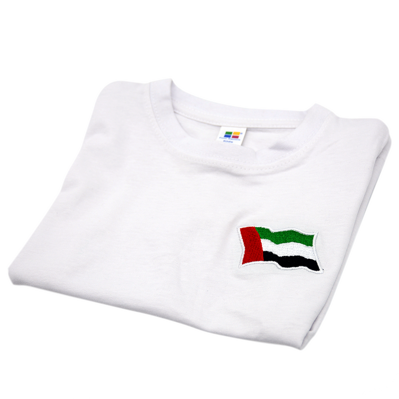 UAE NEW LOGO/FLAG ROUND NECK T-SHIRT ASSTD