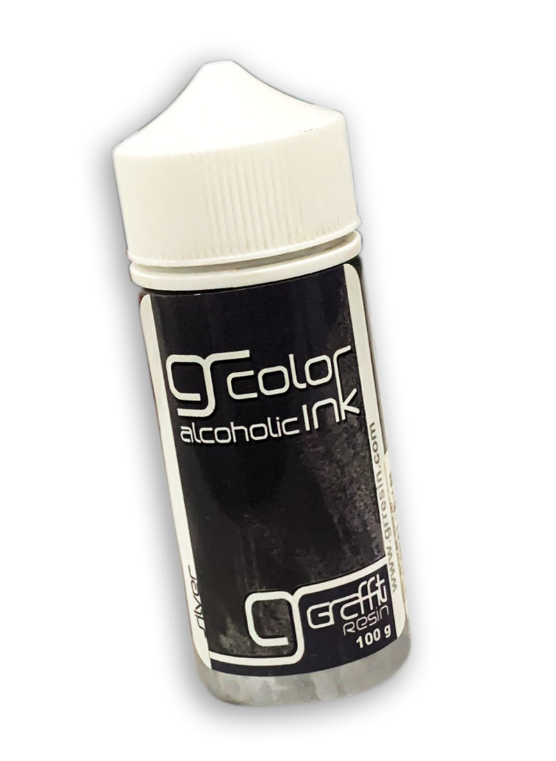 GRAFFITI RESIN COLOR ALCOHOLIC INK 100G-SILVER
