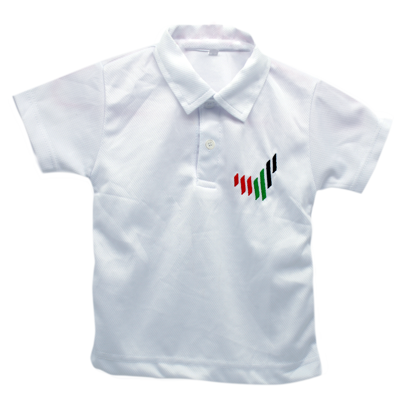 POLO SHIRT W/ NEW EMIRATES EMBRD. LOGO & FLAG(JERSEY)