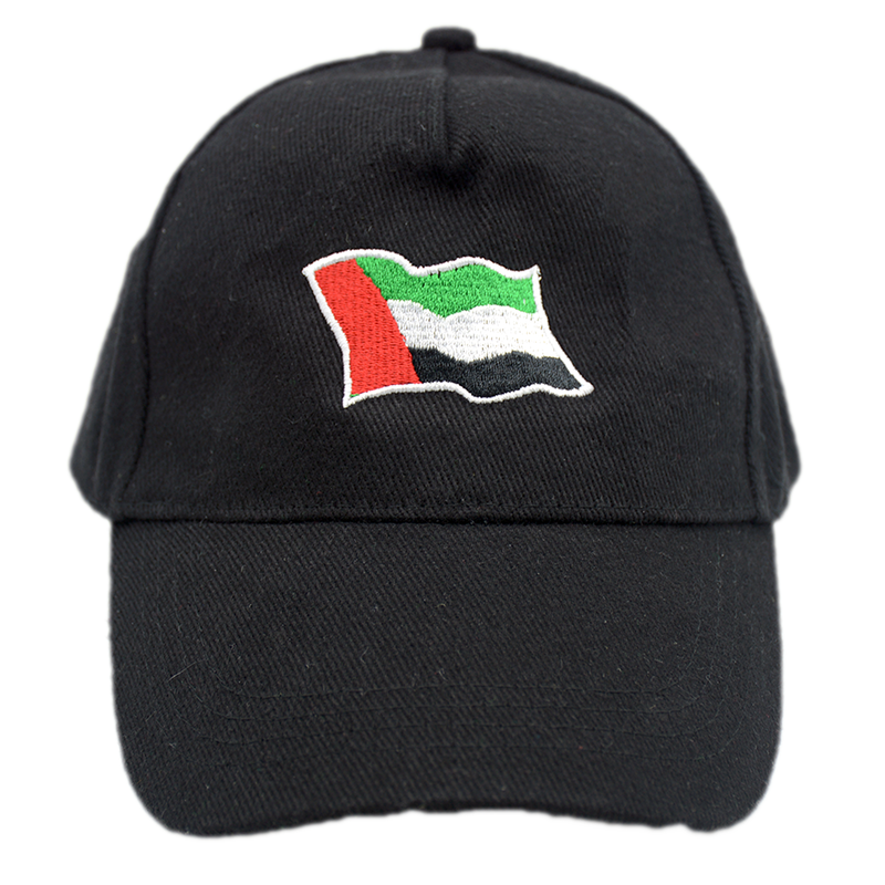 UAE COL COTTON CAP W/EMB.FLAG DESGN