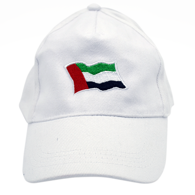 UAE COL COTTON CAP W/EMB.FLAG DESGN