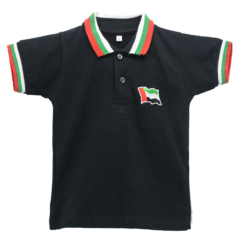 POLO SHIRT W/ UAE COL COLLAR ASSTD