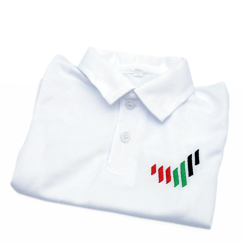 POLO SHIRT W/ NEW EMIRATES EMBRD. LOGO & FLAG(JERSEY)