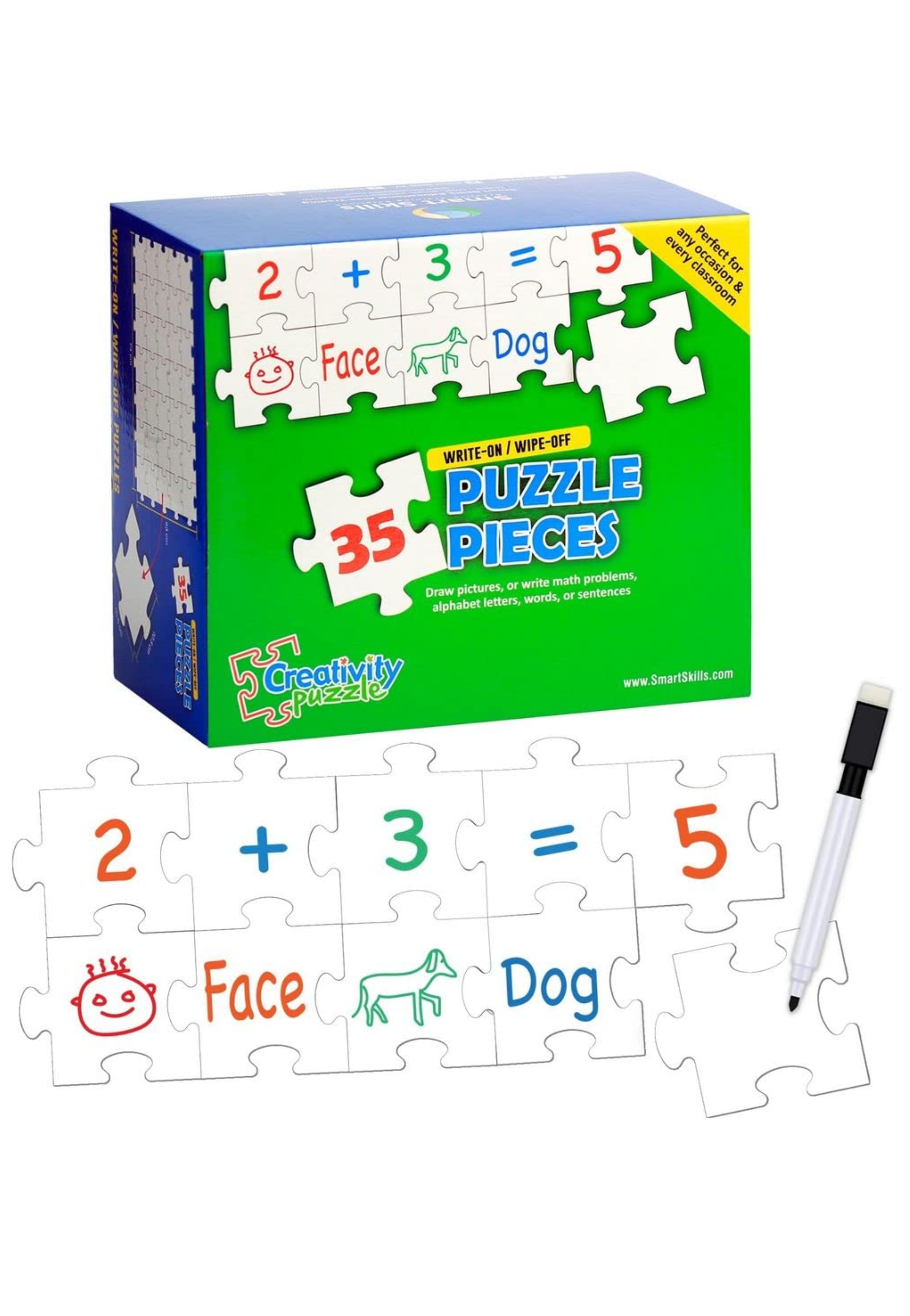 SMART SKILLS CREATIVITY WRITE-ON/WIPE-OFF PUZZLE GAME