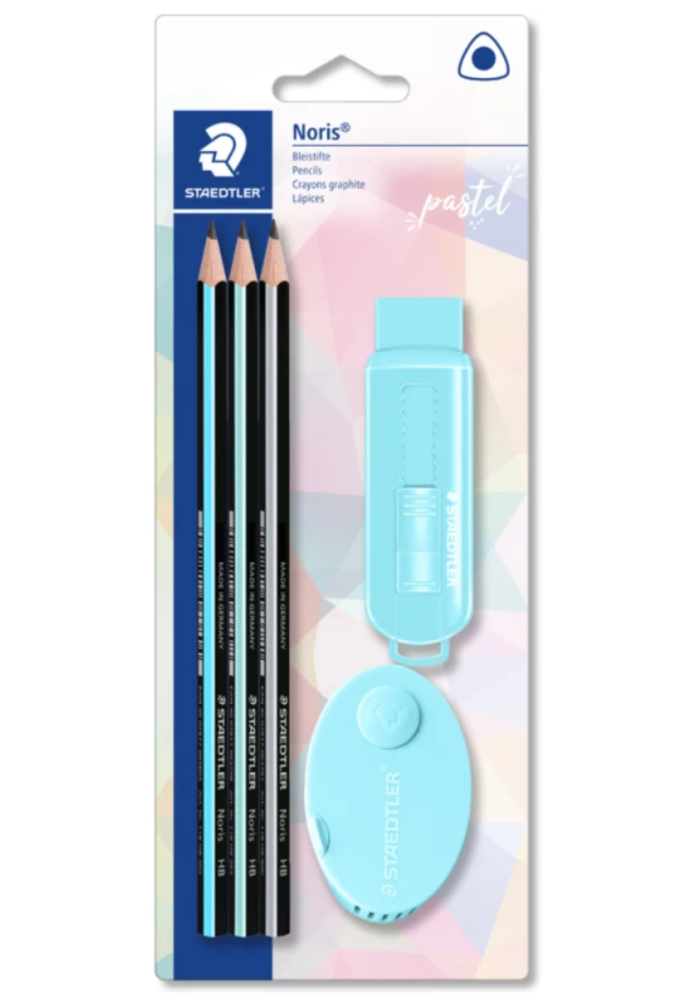 STAEDTLER NORIS PENCIL 3PCS+1PC SHARPENER+1PCS ERASER