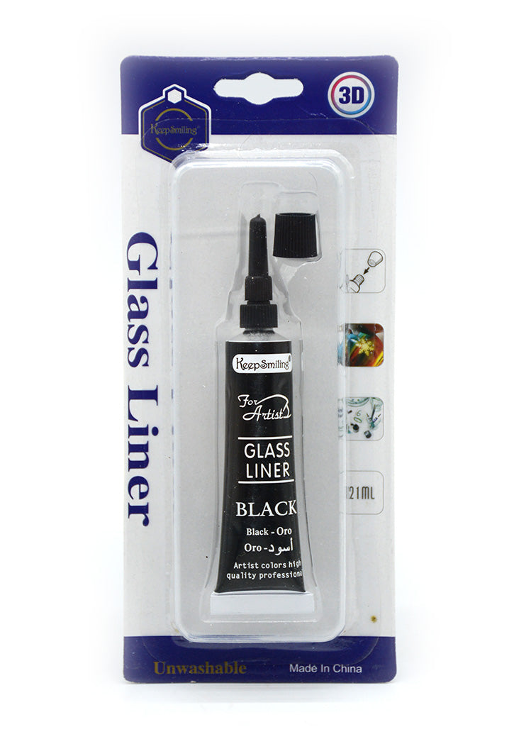 GLASS LINER 21ML TUBE-BLACK