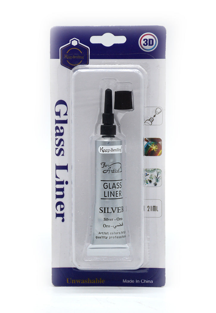 GLASS LINER 21ML TUBE-SILVER