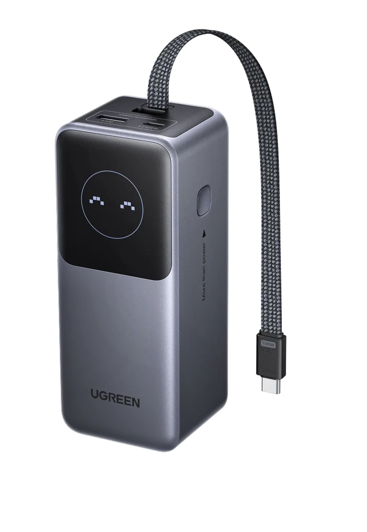 UGREEN 20000MAH PD 130W POWERBANK W/ USB-C CABLE-GRAY
