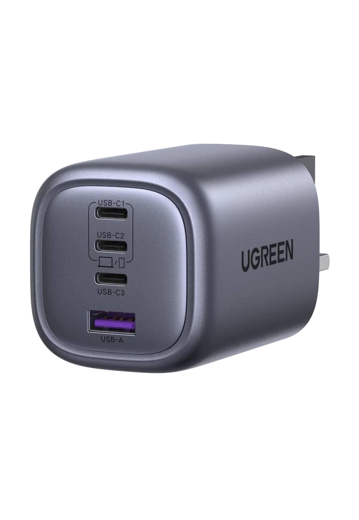 UGREEN NEXODE 100W 4-PORT 1A-3C PD GAN FAST CHARGER GRAY
