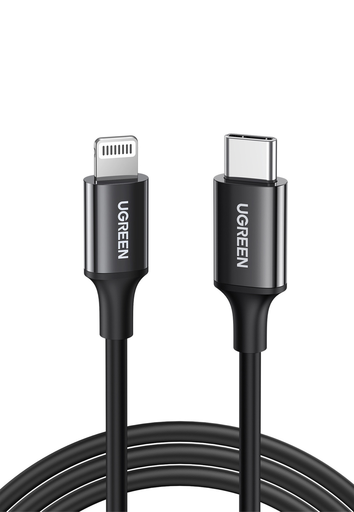 UGREEN USB-C TO LIGHTNING CABLE 2M BLACK OR WHITE