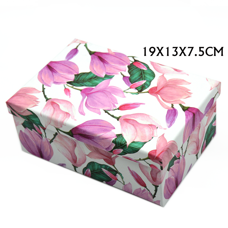 RECTANGLE PAPER GIFT BOX ASSTD-1SMALL  | 19x13x7.5cm