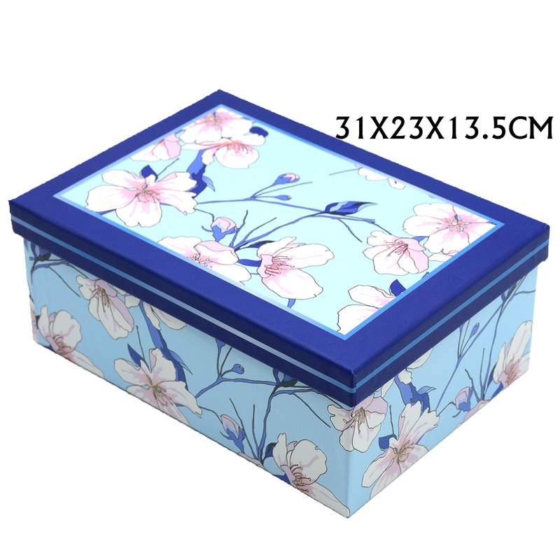 RECTANGLE PAPER GIFT BOX ASSTD -7  |  31x23x13.5cm