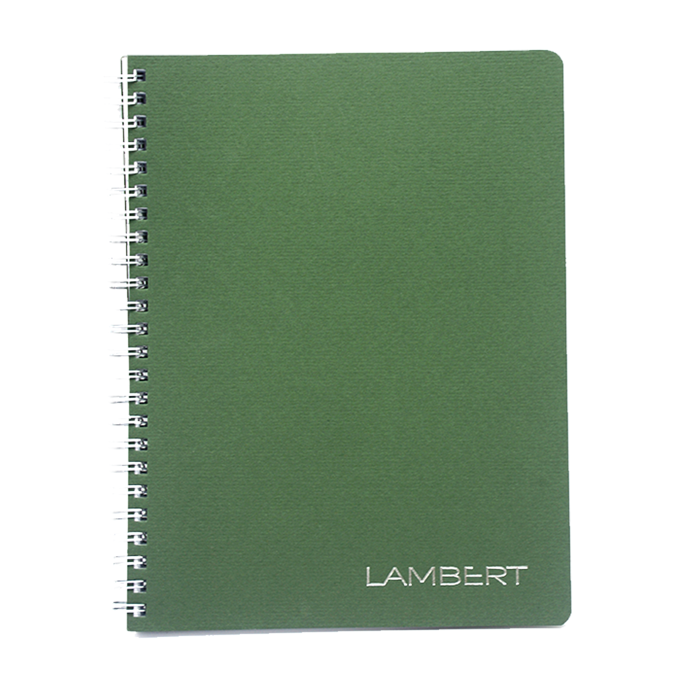 LAMBERT WIRE-O CARD COVER LINE EXERCISE NOTE BOOK A5 80SHT- VERDONE