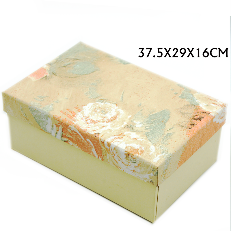 RECTANGLE PAPER GIFT BOX W/DESIGN SYC403/SYC405-10LARGE | 37.5x29x16cm