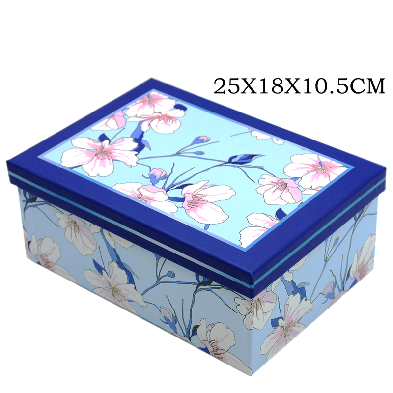 RECTANGLE PAPER GIFT BOX W/DESIGN SYC403/SYC405-4 | 25x18x10.5cm