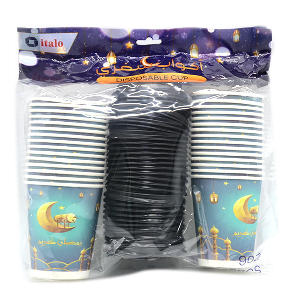 ITALO RAMZAN DISPOSABLE CUPS 9OZ 30PCS/PKT RD664