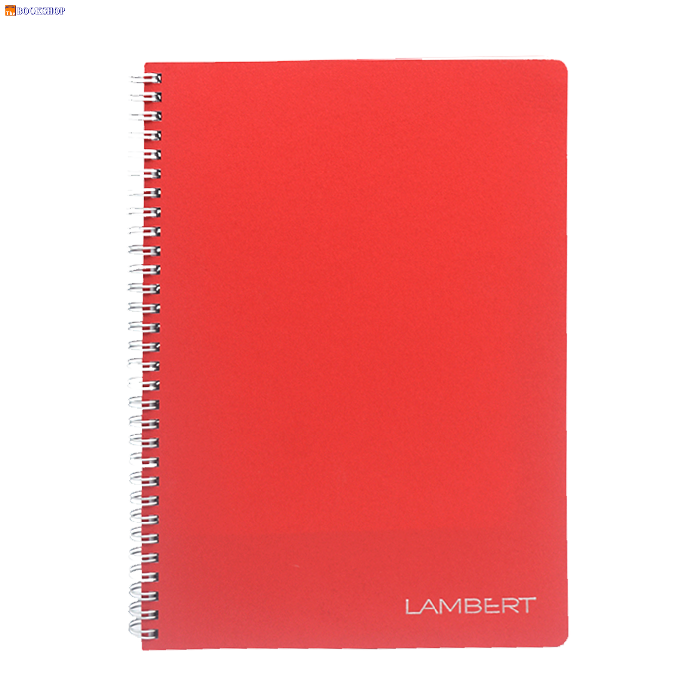 LAMBERT WIRE-O CARD COVER LINE EXERCISE NOTE BOOK B5 100SHT- ROSSO FUCCO