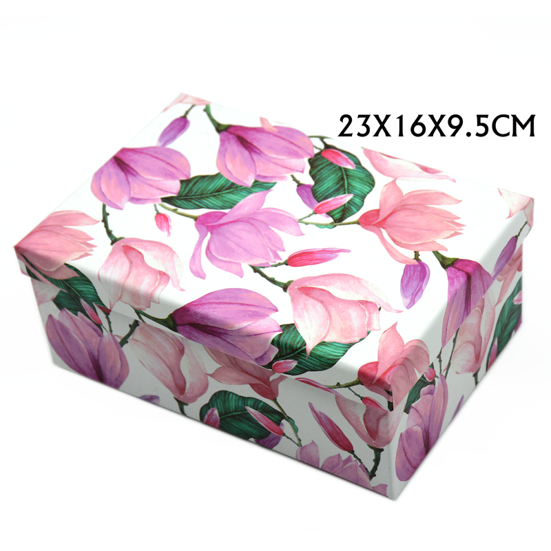 RECTANGLE PAPER GIFT BOX ASSTD-3  | 23x16x9.5cm