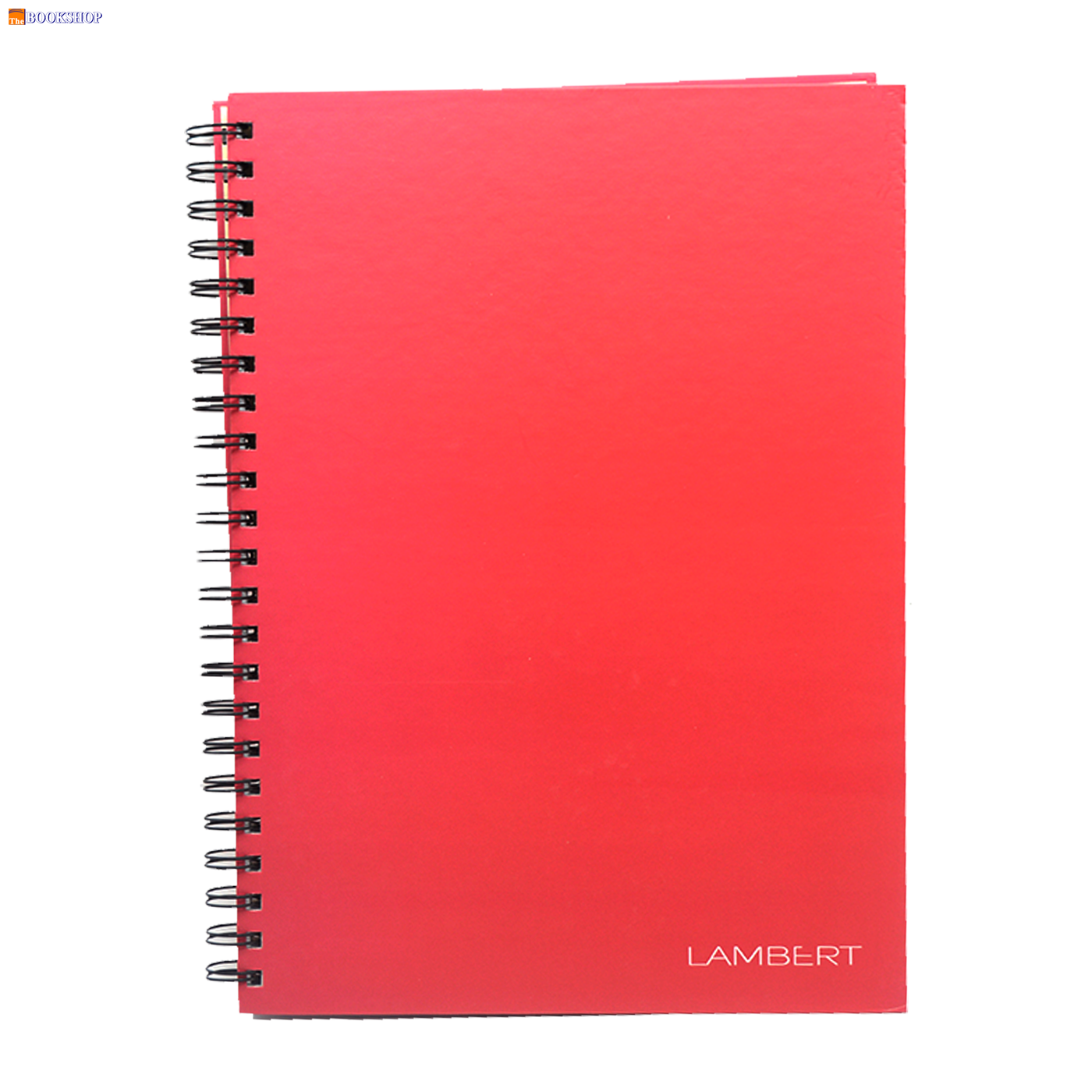 LAMBERT WIRE-O HARD COVER NOTEBOOK SINGLE LINE A4 100SHT BERRY
