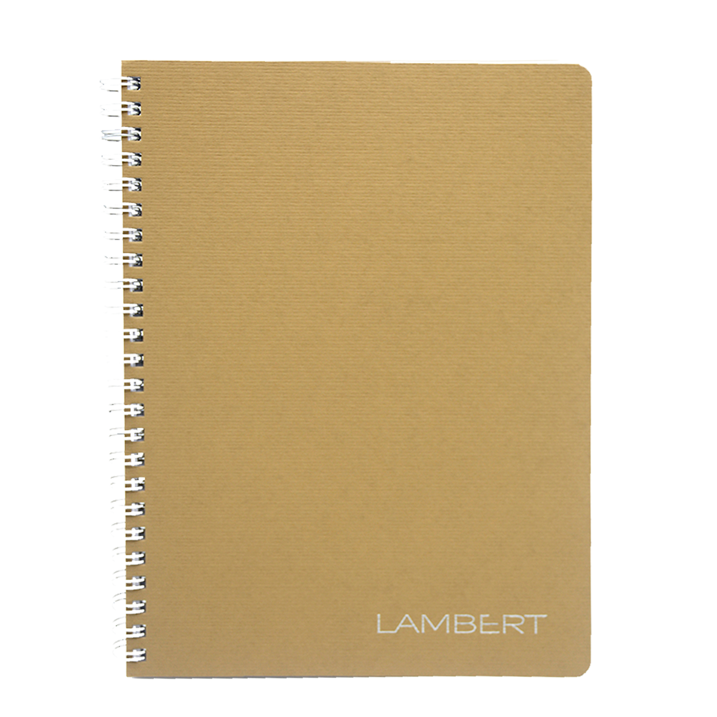 LAMBERT WIRE-O CARD COVER LINE EXERCISE NOTE BOOK A5 80SHT- AVANA