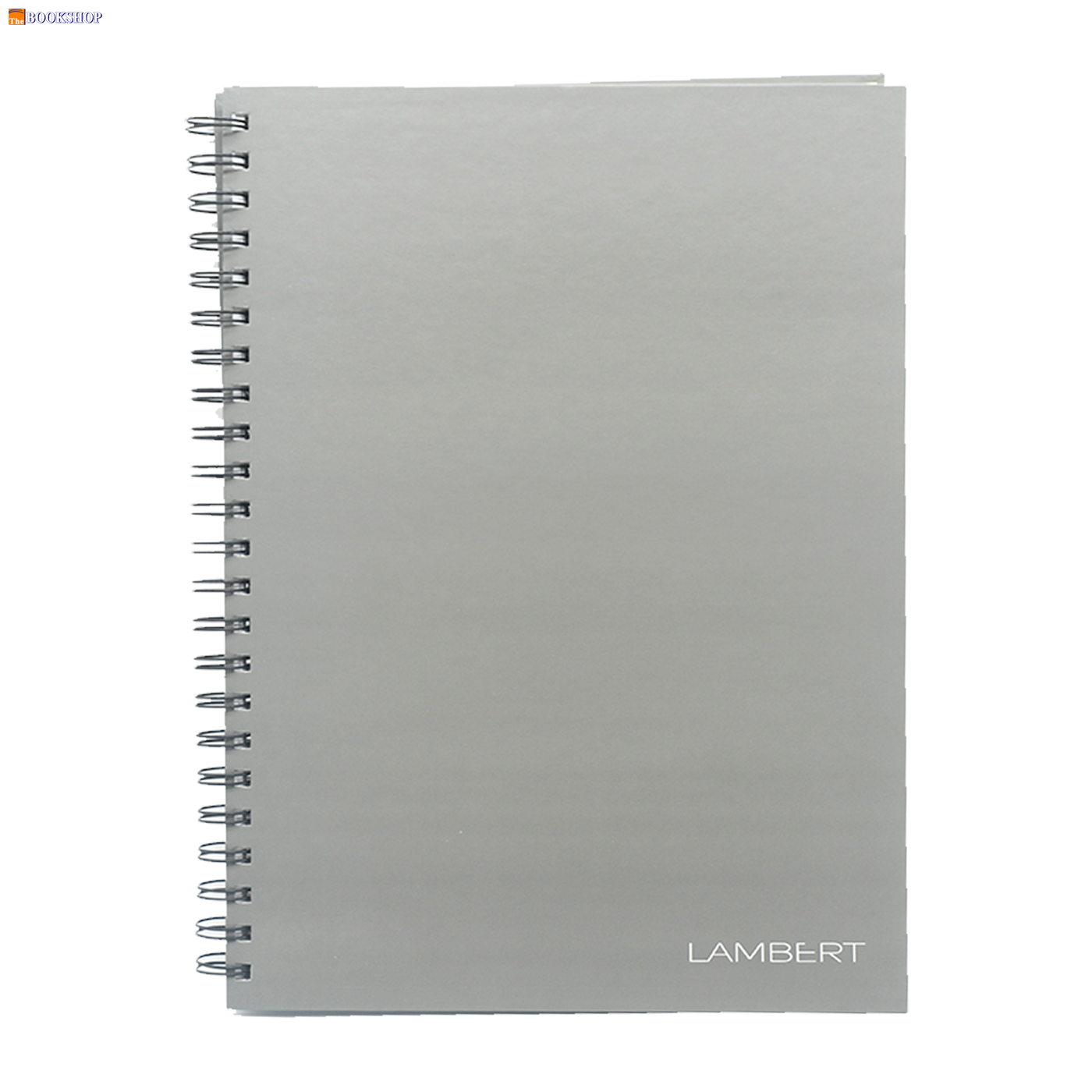 LAMBERT WIRE-O HARD COVER NOTEBOOK SINGLE LINE A4 100SHT GREY