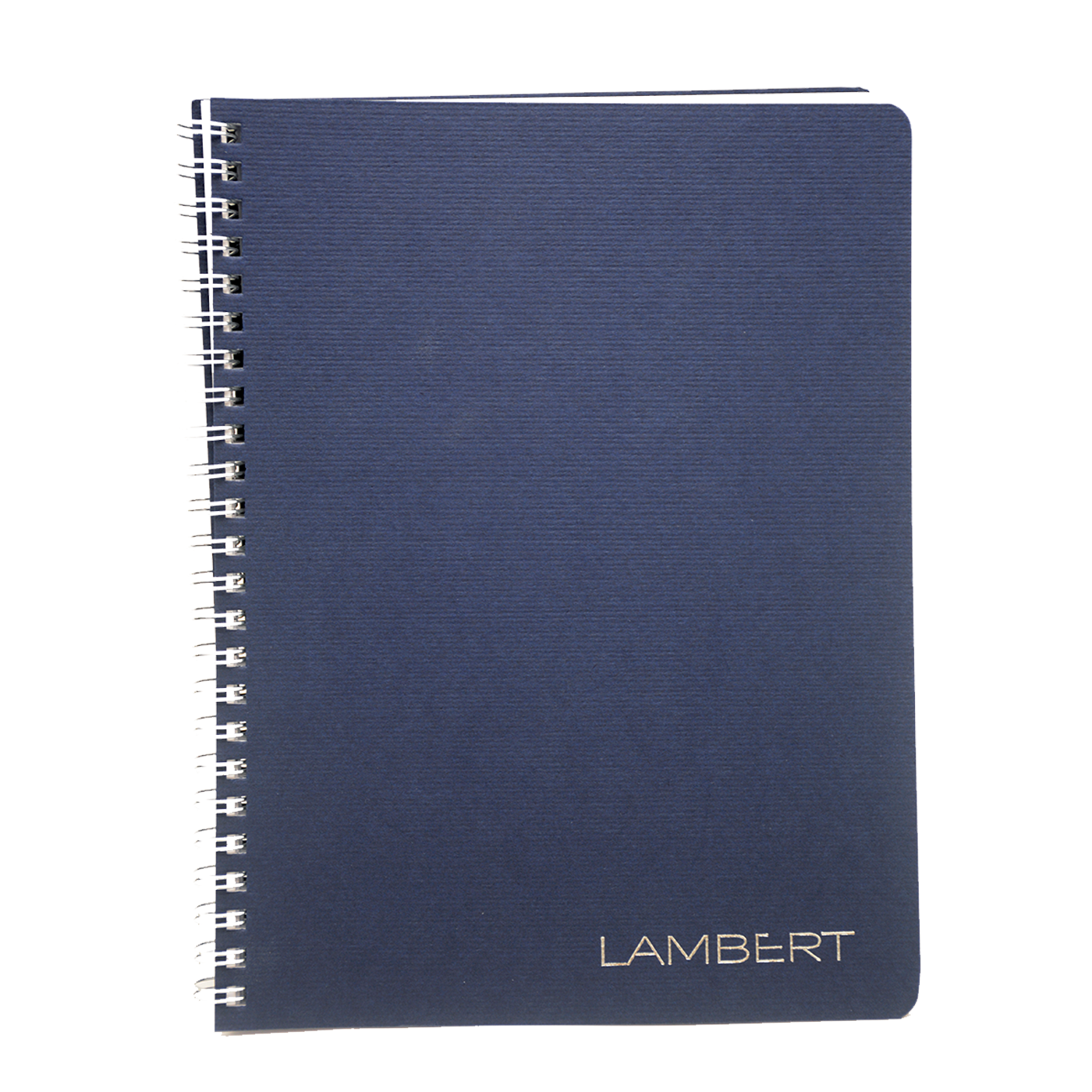LAMBERT WIRE-O CARD COVER LINE EXERCISE NOTE BOOK A5 80SHT- BLUE NAVY