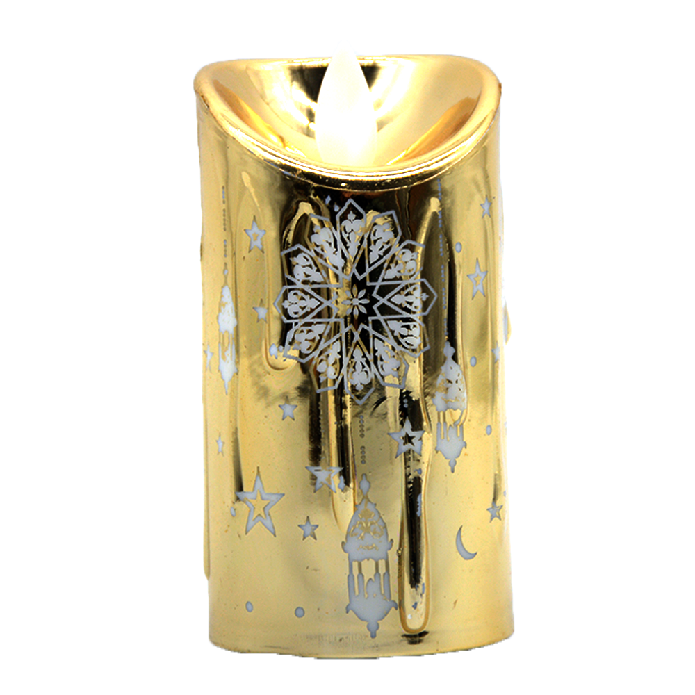 RAMADAN GODLEN CANDLE 10X5CM