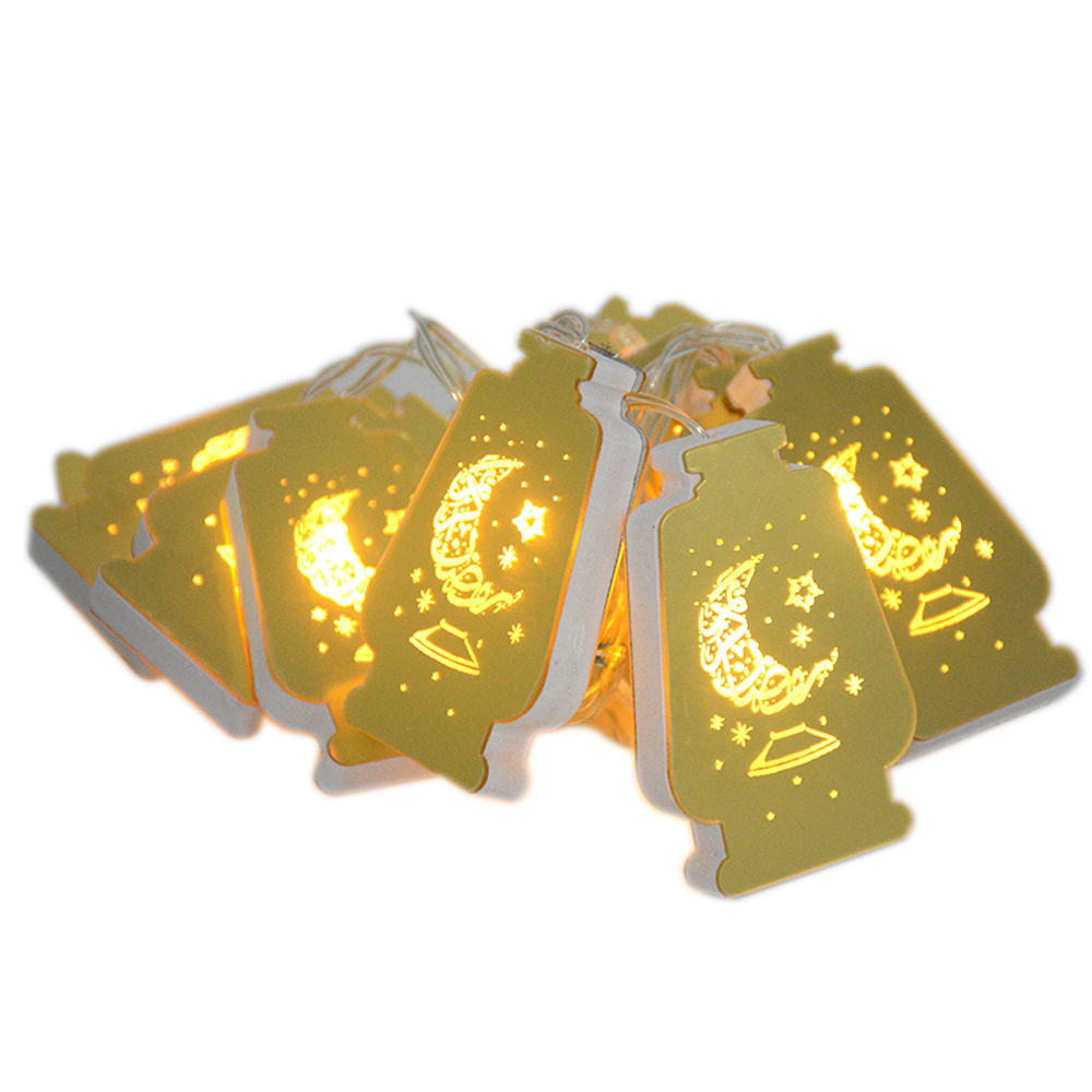 RAMADAN 10PCS FANOOS SHAPE HANGING LIGHT DECO