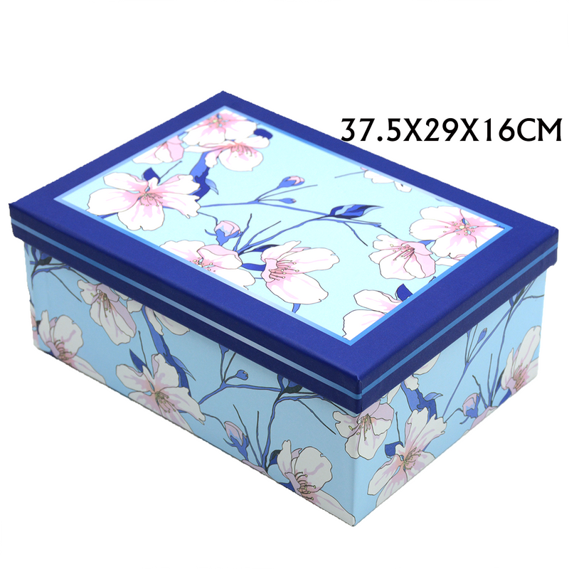 RECTANGLE PAPER GIFT BOX ASSTD-10 LARGE  | 37.5x29x16cm