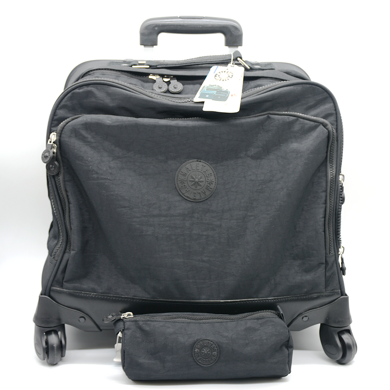 MALETAS HORZ. 4WHEEL TROLLEY BAG W/ PENCIL CASE S4-24202-BLACK