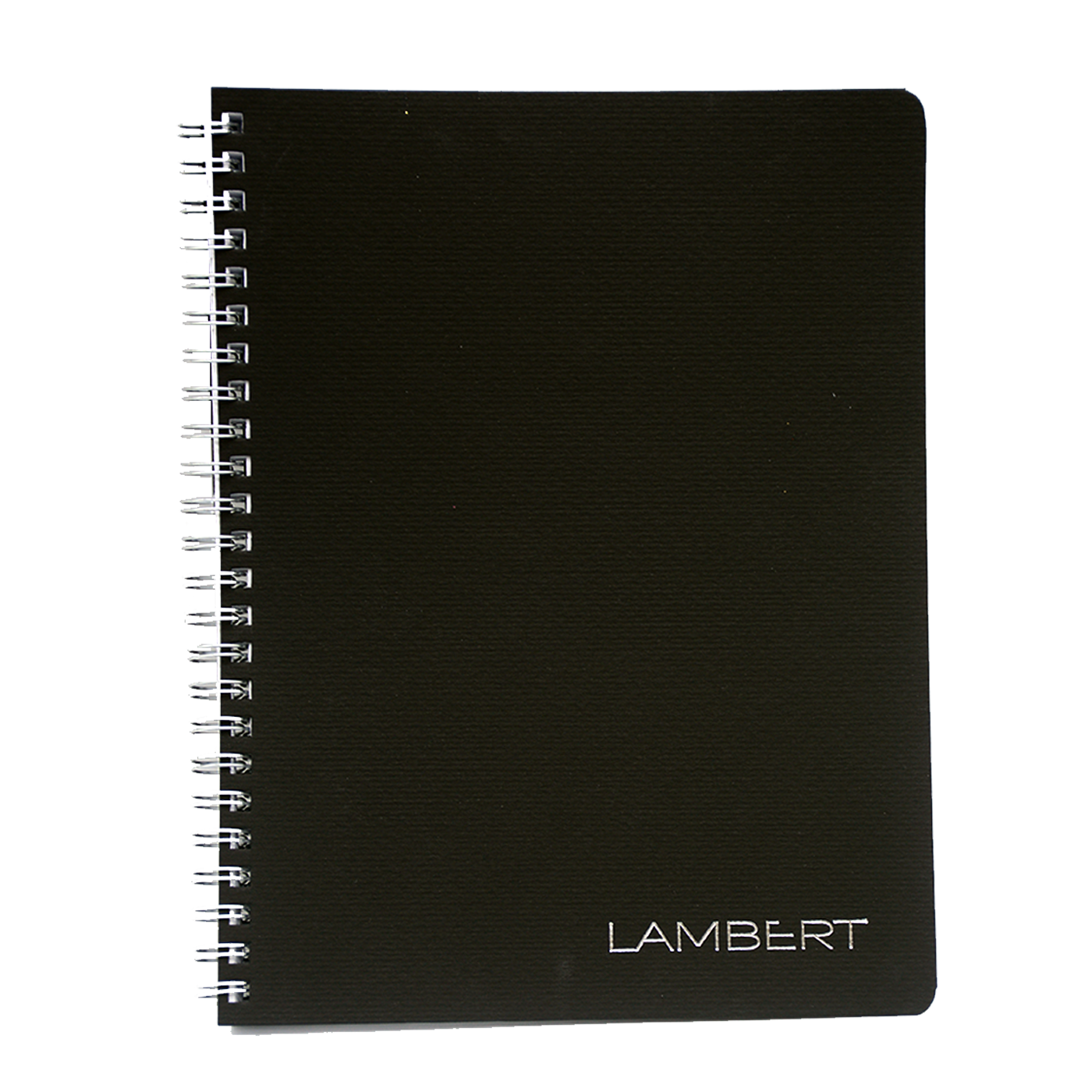 LAMBERT WIRE-O CARD COVER LINE EXERCISE NOTE BOOK A5 80SHT- NERO