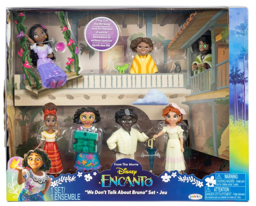 DISNEY ENCANTO WE DONT TALK TO BRUNO 3" DOLL SET