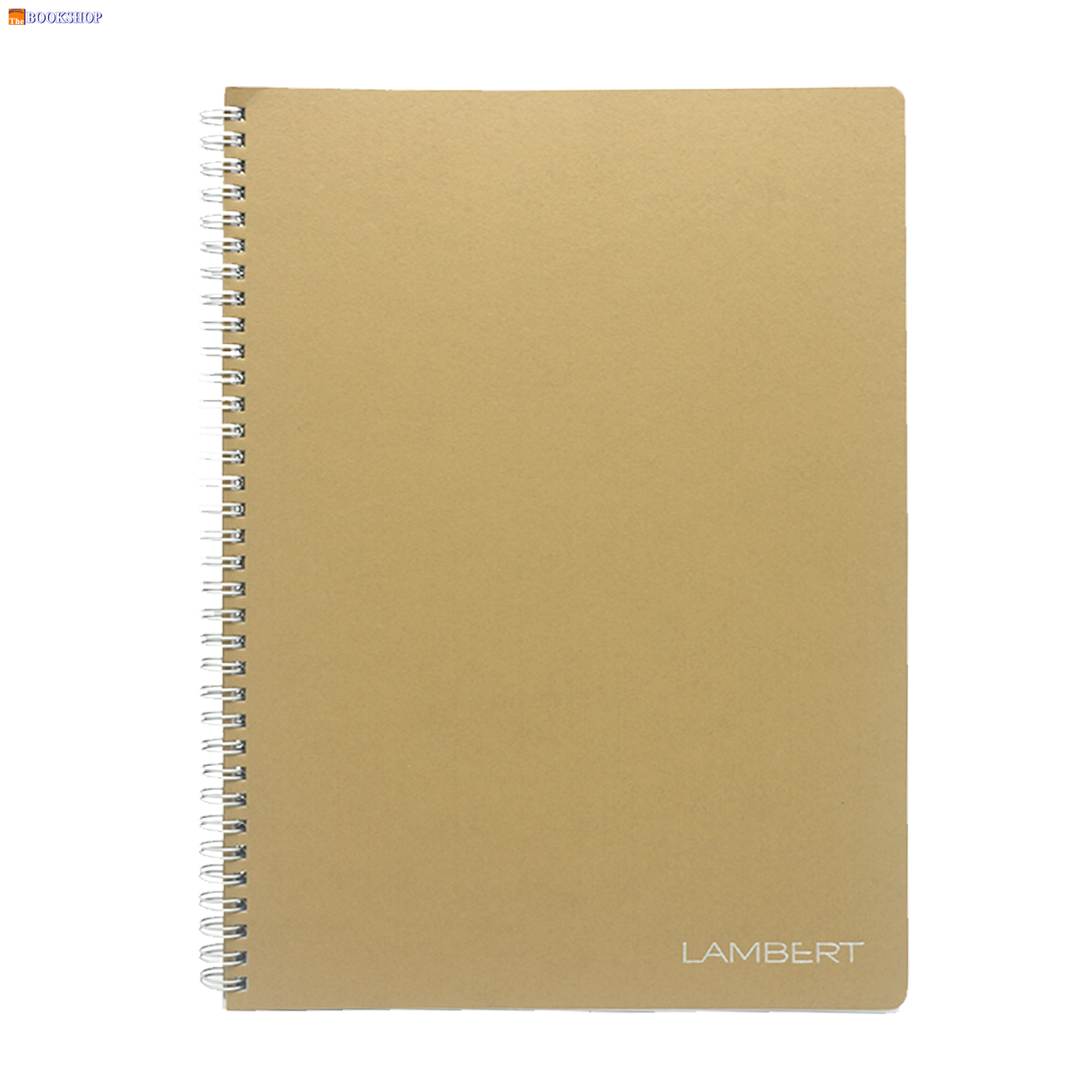 LAMBERT WIRE-O CARD COVER LINE EXERCISE NOTE BOOK A4 100SHT-AVANA