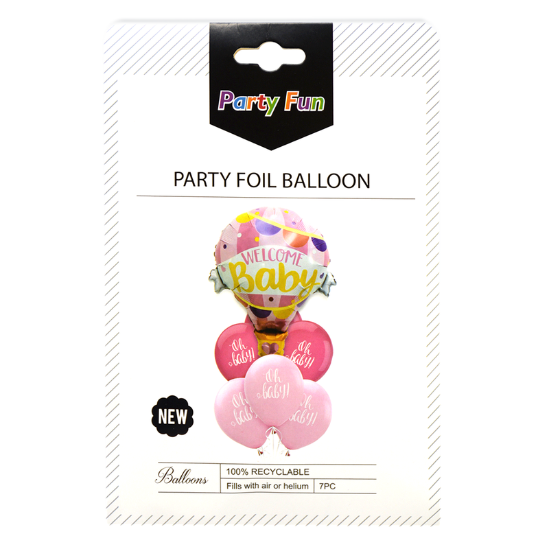 PARTY FUN WELCOME BABY FOIL BALLOON KIT