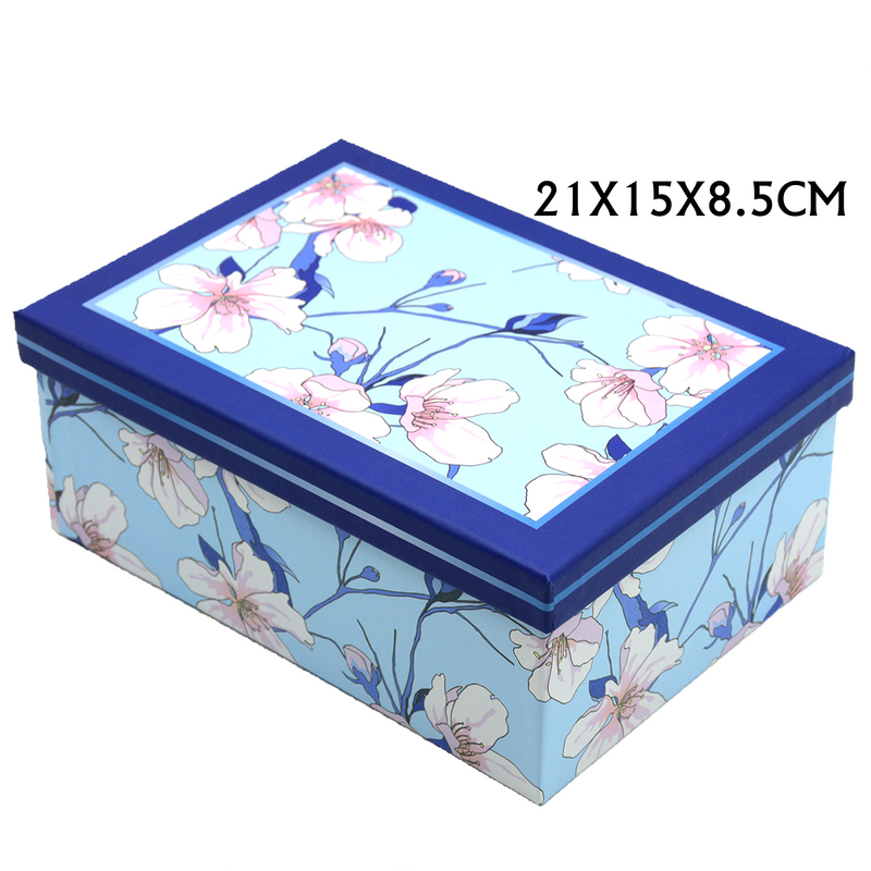 RECTANGLE PAPER GIFT BOX ASSTD -2  | 21x15x8.5cm