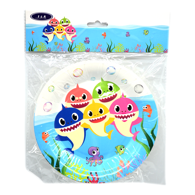 BABY SHARKS BIG SHOW PARTY PLATE 6PCS/PKT 7"